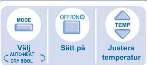 PANASONIC CS-NE12GKE - ANVÄNDNING AV OLIKA LÄGEN - 1