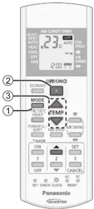 PANASONIC CS-HE9PKE1 - Klockinställning - 1