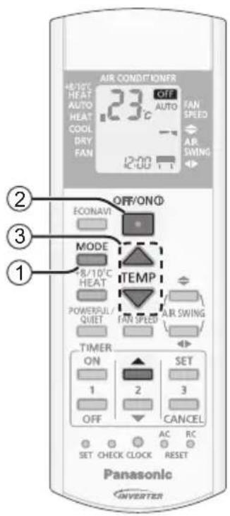 PANASONIC CS-HE9PKE1 - Indstilling af ur - 1