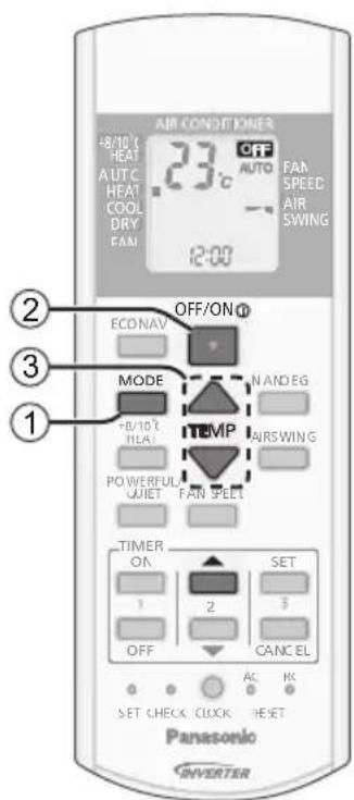 PANASONIC CS-QE9PKE - Indstilling af ur - 1