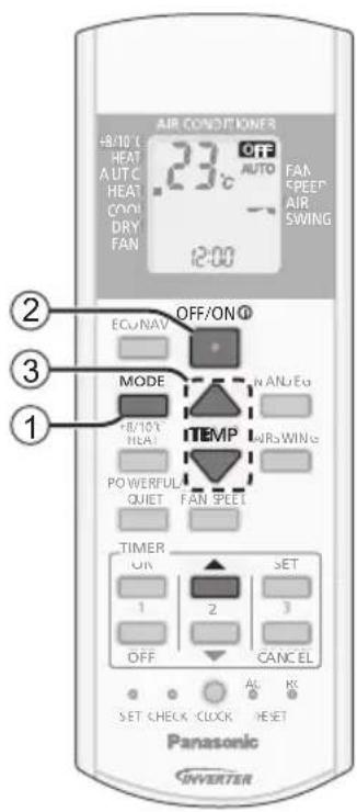PANASONIC CS-QE9PKE - Klockinställning - 1