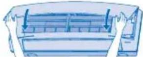 PANASONIC CS-XE12MKE-5 - Fjern frontpanel - 1