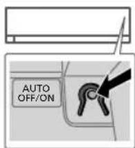 PANASONIC CS-NZ12SKE - Knappen auto OFF/ON (AUTO-TÄEND/SLUK) - 1