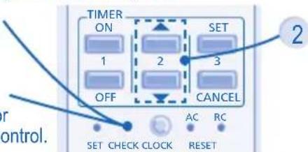 PANASONIC CS-XE12JKE-6 - Anlægget stopper, og timerindikatoren blinker. - 1