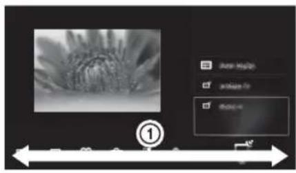SONY Bravia KDL-55HX823 - Valg af forskellige funktioner og indstillinger (menuen Home) - 2
