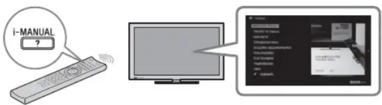 SONY Bravia KDL-55HX823 - Når du har indstillet dit BRAVIA TV og lært de grundlæggende funktioner i denne vejledning, kan du finde yderligere forklaringer om tv'ets funktioner i den indbyggede vejledning (i-Manual). - 1