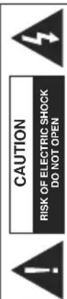 CAUTION RISK OF ELECTRIC SHOCK DO NOT OPEN