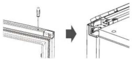 Logik LNF185W17E - Reversing the Door Swing - 2