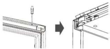 Logik LNF185W17E - Oven kääntymissuunnan vaihtaminen - 2