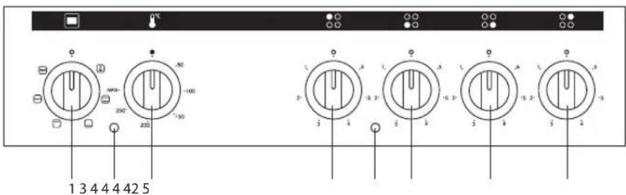 Logik LF60EW16N - Betjeningspanel - 1