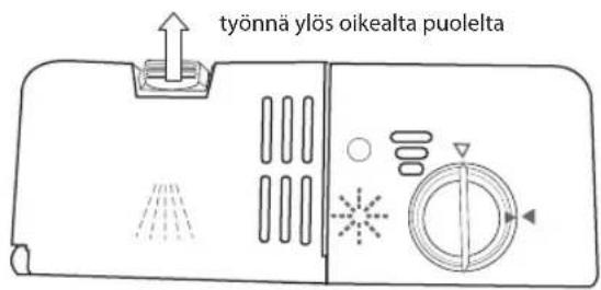 työnnä ylös oikealta puolelta