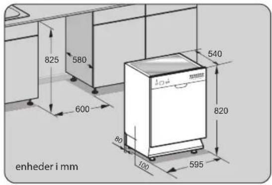 Logik LDW60X15N - Placering - 3