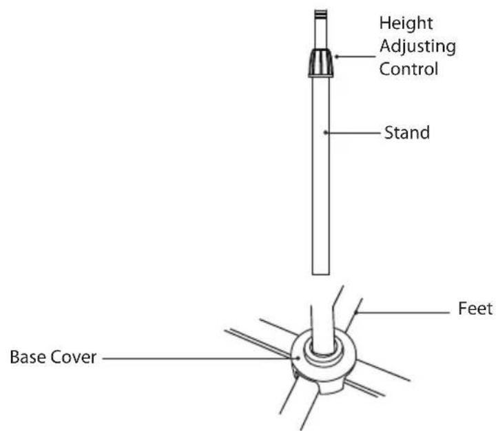 Height Adjusting Control Stand Feet Base Cover