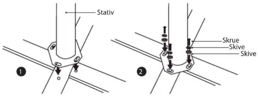 Stativ 1 2 Skrue Skive Skive