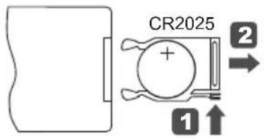 Logik L1HDVD10E - Anbringelse af batteri - 1