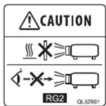 CAUTION RG2 QL52901