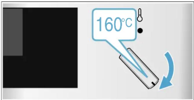NEFF B3ACE4AN0S - Indstille ovnfunktion og temperatur - 2