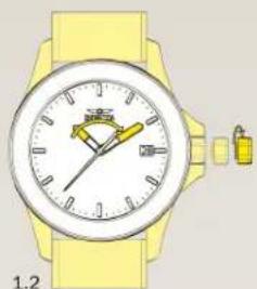 INVICTA Pro Diver 27304 - Ajustar el tiempo, la hora, los minutos - 2