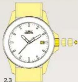 INVICTA Pro Diver 27304 - Ajuste de la fecha - 3