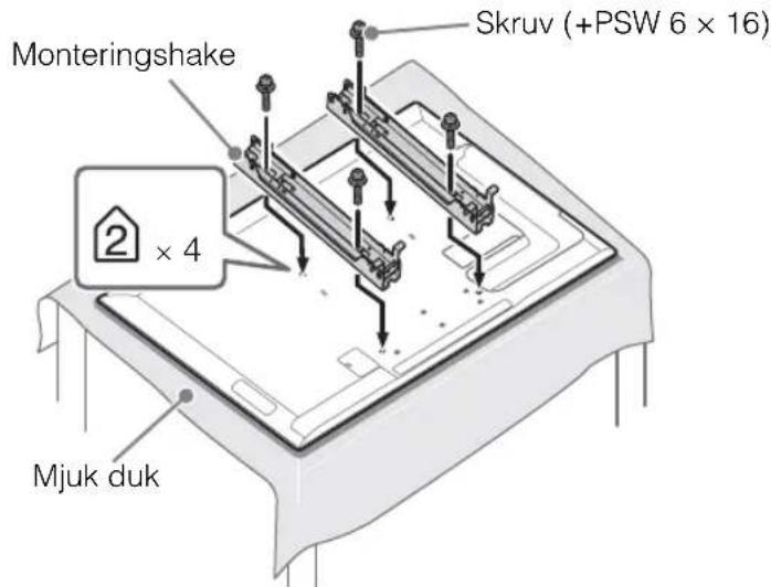 Monteringsshake Skruv (+PSW 6 × 16) 2 × 4 Mjuk duk