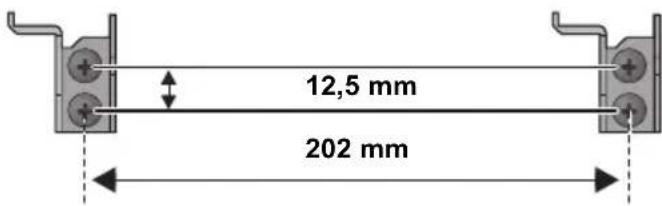 PANASONIC SC-HC38DBEC - Mät upp och markera ut placeringen av väggkonsolerna (båda sidorna). - 1