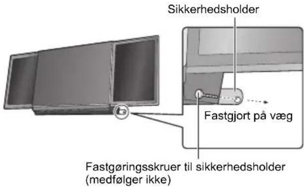 PANASONIC SC-HC38DBEC - Mål og afmærk positionen af vægholderne (i begge sider). - 7