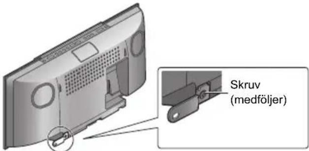 PANASONIC SC-HC38DBEC - Mät upp och markera ut placeringen av väggkonsolerna (båda sidorna). - 4