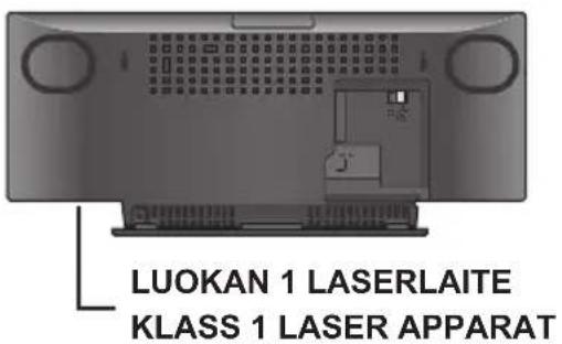 LUOKAN 1 LASERLAITE KLASS 1 LASER APPARAT
