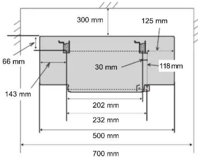 300 mm 125 mm 66 mm 30 mm 118 mm 143 mm 202 mm 232 mm 500 mm 700 mm
