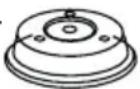 WHIRLPOOL JT 479 BL - LÅG TIL TALLERKEN (sælges separat) - 1