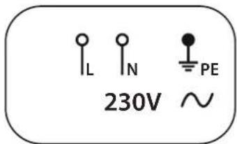 IL IN PE 230V ~