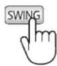 TOSHIBA RAS-35G2AVP-ND - Liikkuvien ilmanohjainten käyttö: paina Swing - 1