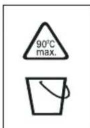 90°C max.