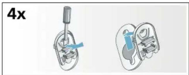 SIEMENS WS12L260DN - Indbygning af transportsikringer: - 1