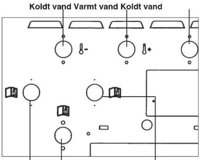 Koldt vand Varmt vand Koldt vand