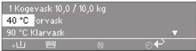 1 Kogevask 10,0 / 10,0 kg 40 °C Forvask 90 °C Klaryask