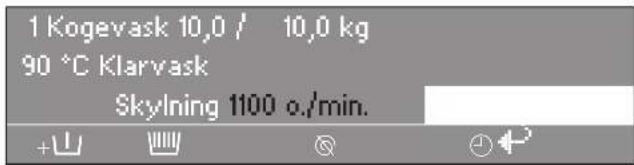 1 Kogevask 10,0 / 10,0 kg 90 °C Klarvask Skylning 1100 o./min.
