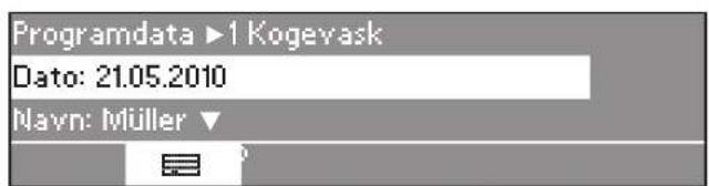Programdata ▶1 Kogevask Dato: 21.05.2010 Navn: Müller