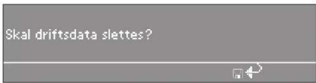 Skal driftsdata slettes?