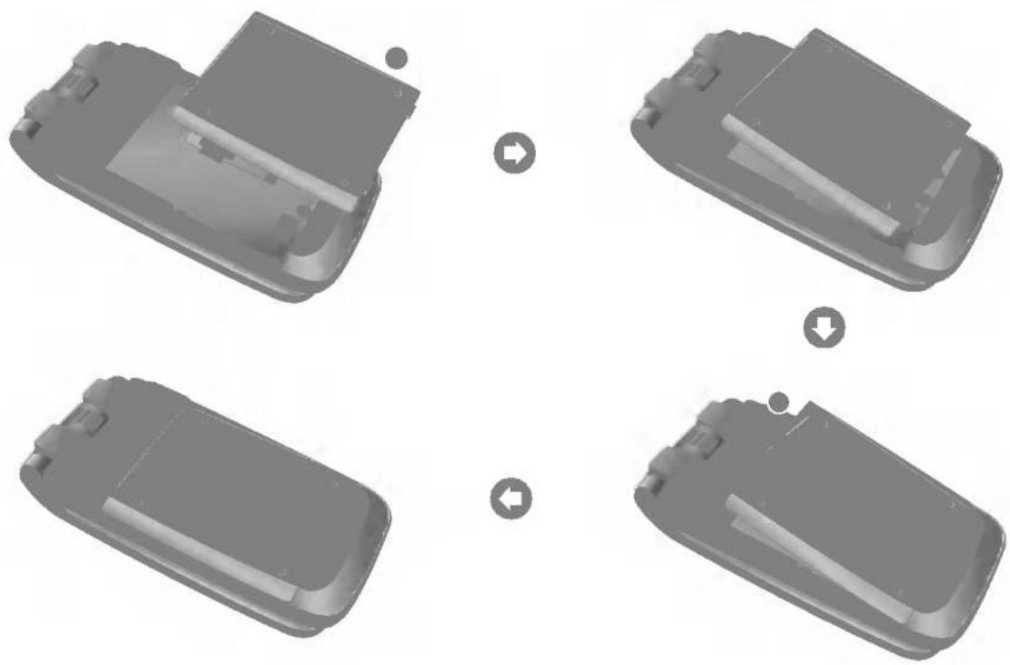 LG U880 - Sådan bruger du batteri, oplader og USIM-kort - 1