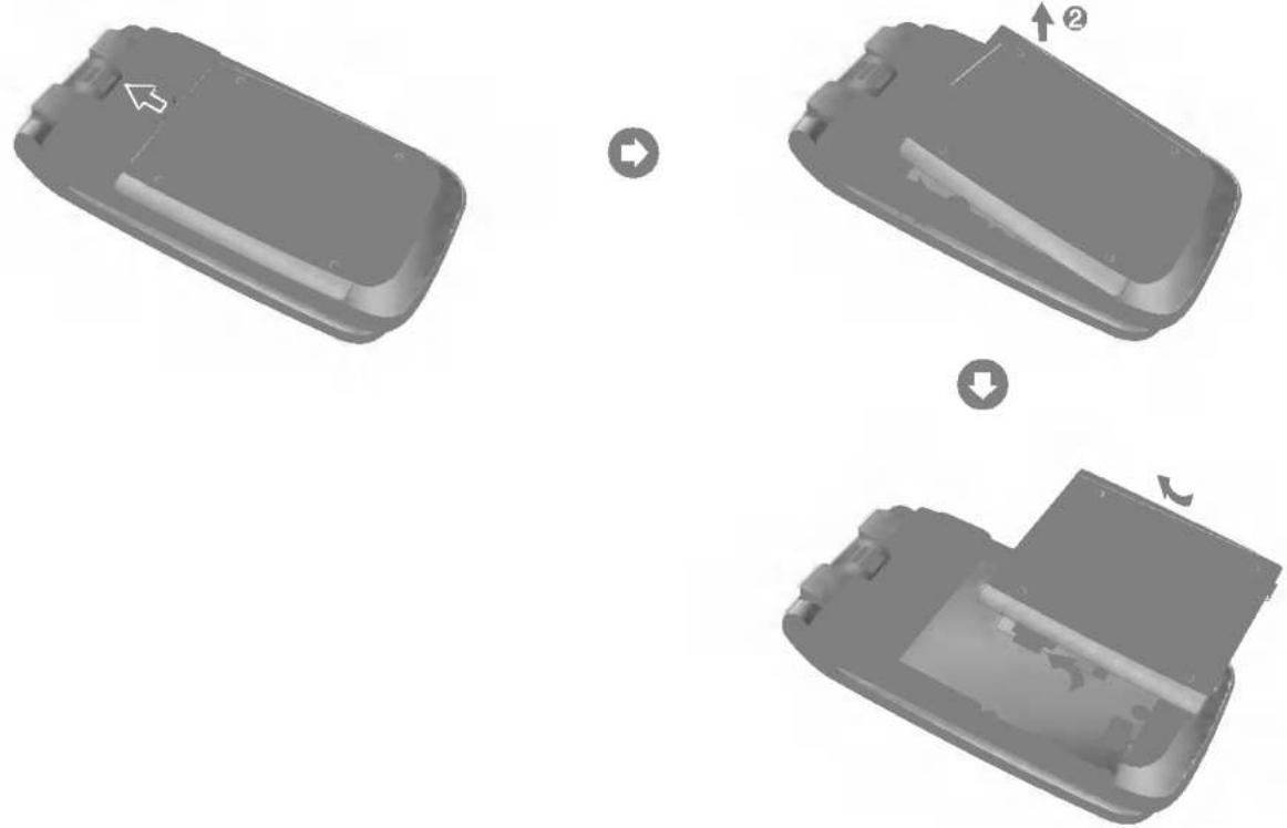 LG U880 - Sådan fjernes batteriet - 1