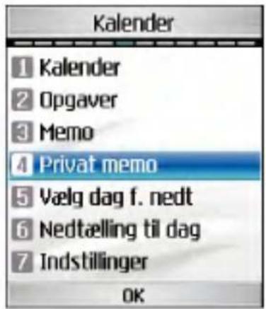 LG U880 - ■ Forespørgsel på nedtælling til dag - 1