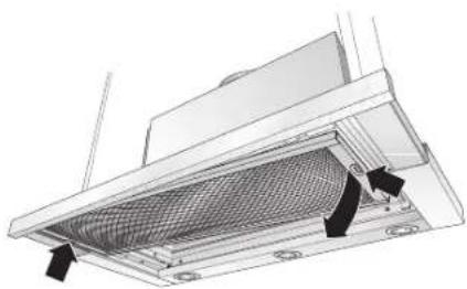 SIEMENS LI48932SD - Ta ut /sätta tillbaka metallfettfilter: - 2