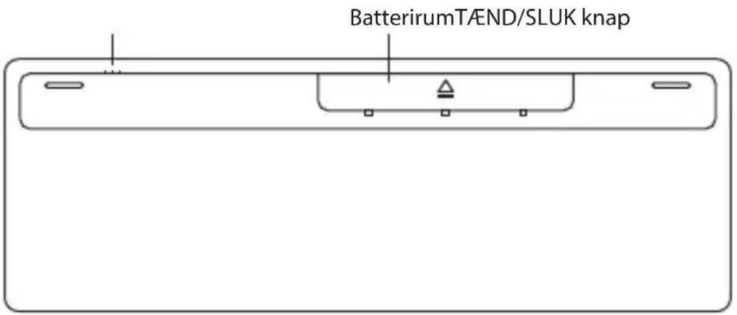 BatterirumTÆND/SLUK knap
