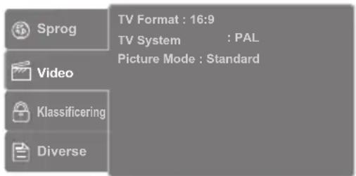 Sandstrøm S73PD11E - Videoindstilling - 1