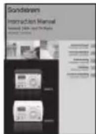 Sondereans Instruction Manual Sondereans 200-100-0475 Sondereans 200-100-0475