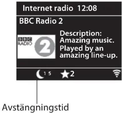 Internet radio 12:08 BBC Radio 2 Description: Amazing music. Played by an amazing line-up. Avstängningstid