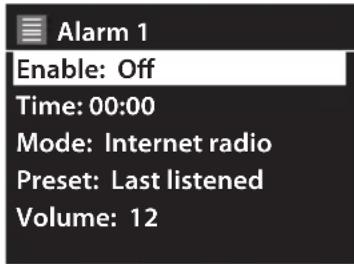 Radionette RMESDIWO16E - Ställa in larmet - 3