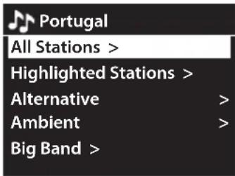 Portugal All Stations > Highlighted Stations > Alternative > Ambient > Big Band >