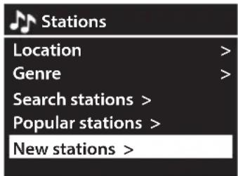 Radionette RMERDIWO15E - Söka efter populära radiostationer - 2